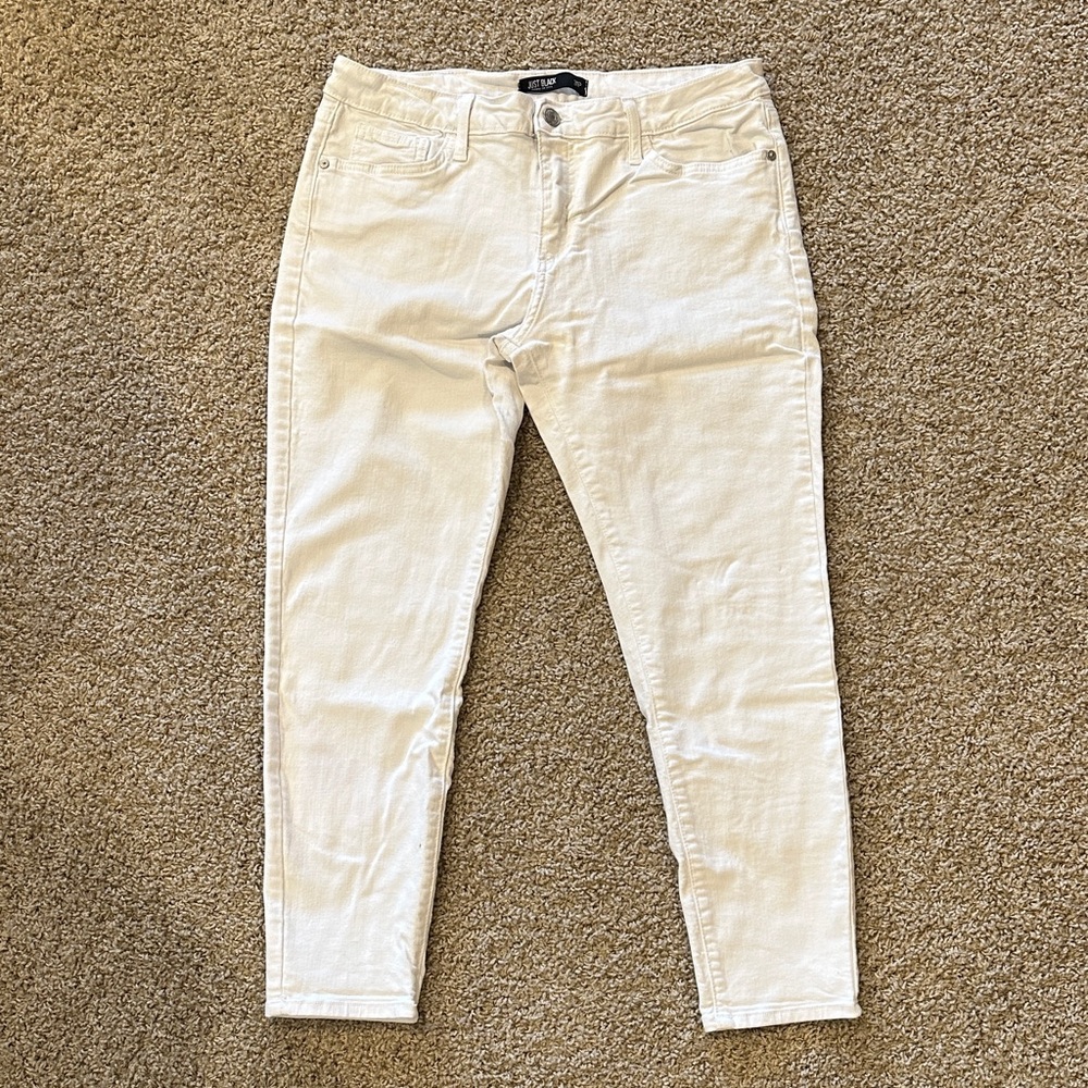 Just Black White Denim Jeans